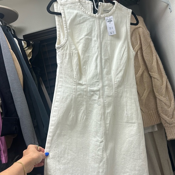 White denim Abercrombie and Fitch Dress - Picture 2 of 4